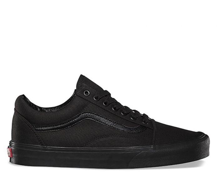 VANS OLD SKOOL - BLACK BLACK - Mens-Footwear : Morrisseys - Online ...