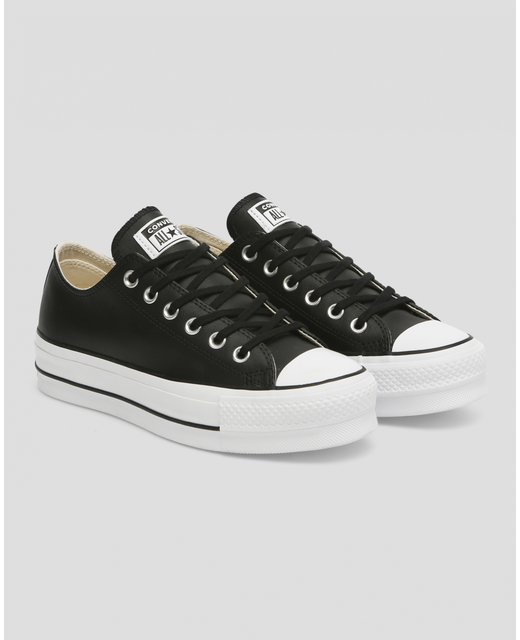 CONVERSE Converse Chuck Taylor All Star Lift Clean Leather Low Top ...