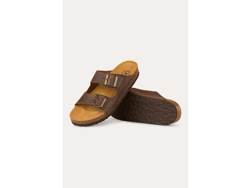 RINGERS WESTERN ASHFORD LEATHER CORK SANDAL TOBACCO - Image 2
