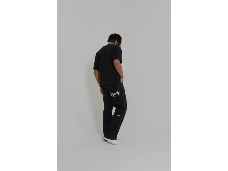 CRATE BARRY BAGGY BLACK DENIM - Image 3