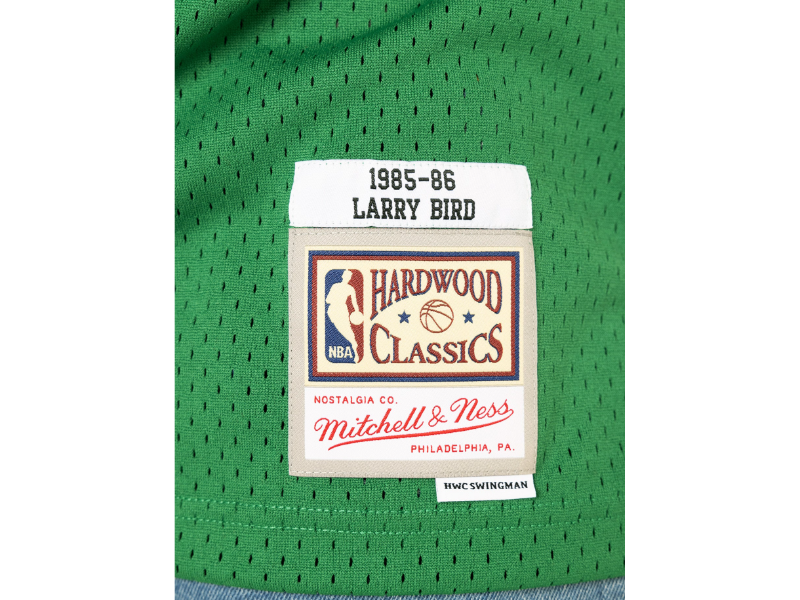 MITCHELL & NESS SWINGMAN BIRD CELTICS "85" JERSEY GREEN - Image 3