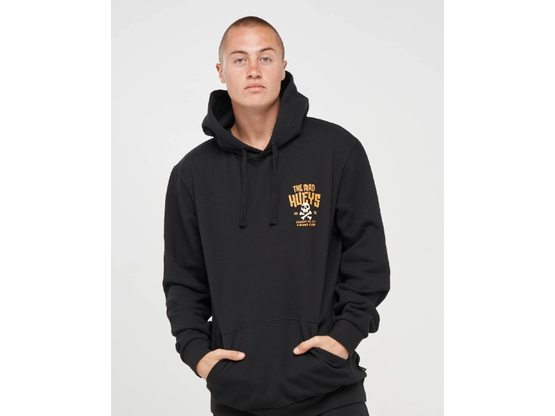MAD HUEYS CAUGHT FK ALL SKULL HOOD BLACK - Image 3