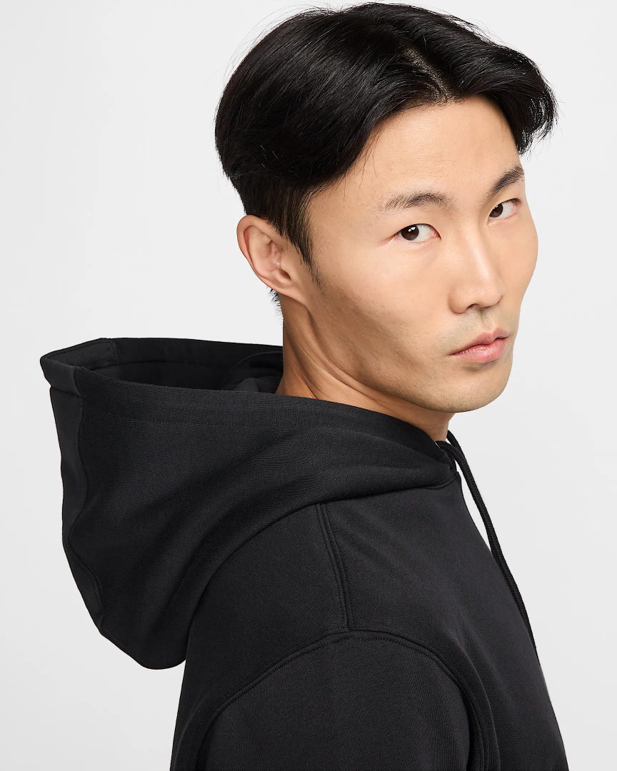 NIKE CLUB BB HOODIE BLACK - Image 3