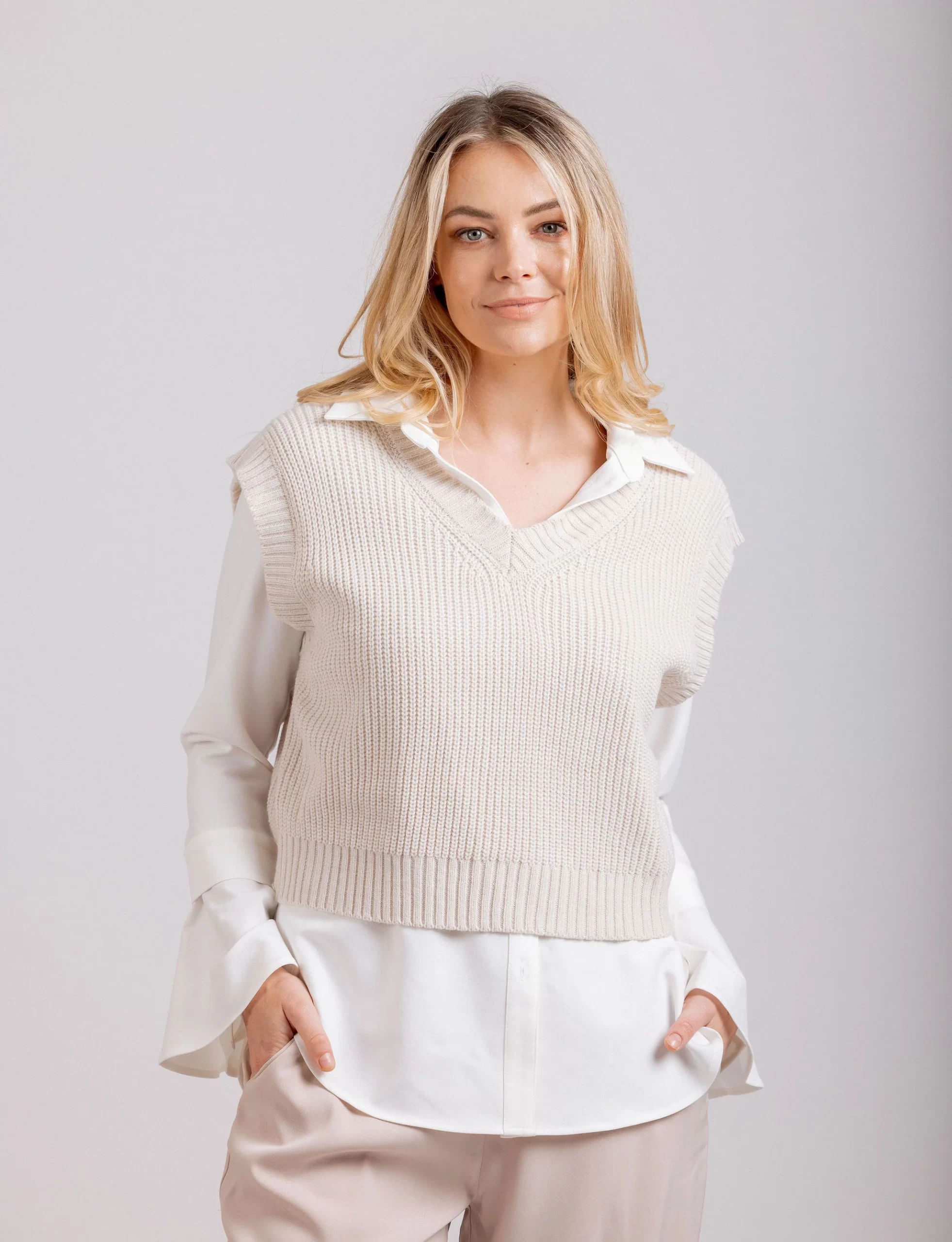MI MOSO CORA VEST NATURAL