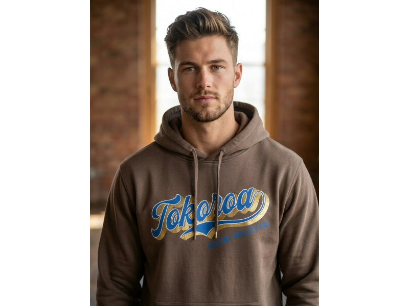 TOKOROA BASEBALL PRINT HOOD WALNUT - Image 2