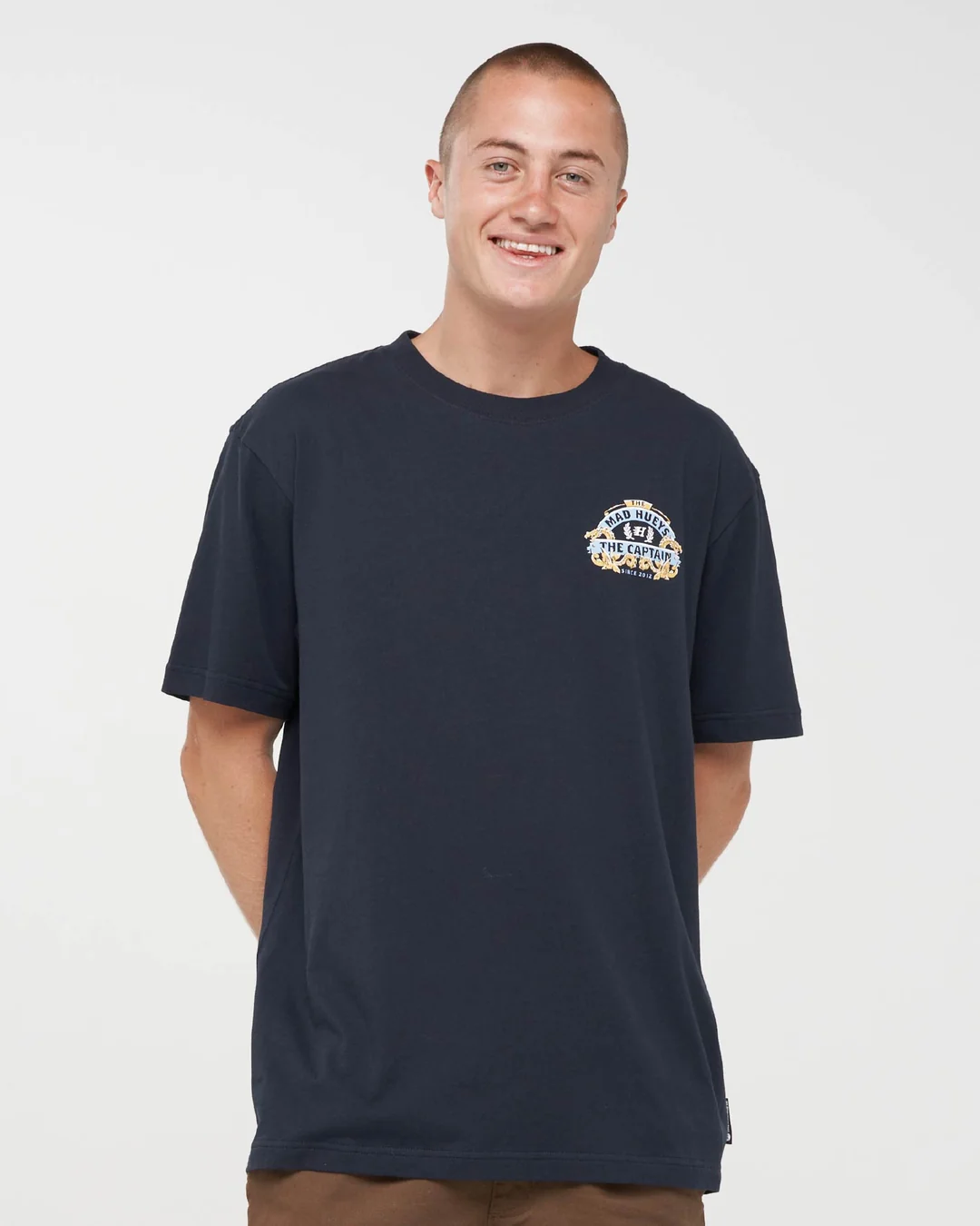 MAD HUEYS DRAGON CAPTAIN TEE NAVY - Image 2