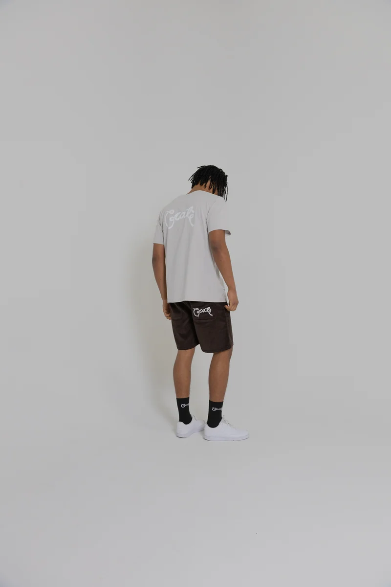 CRATE CORDUROY DRIP JORTS BROWN - Image 3