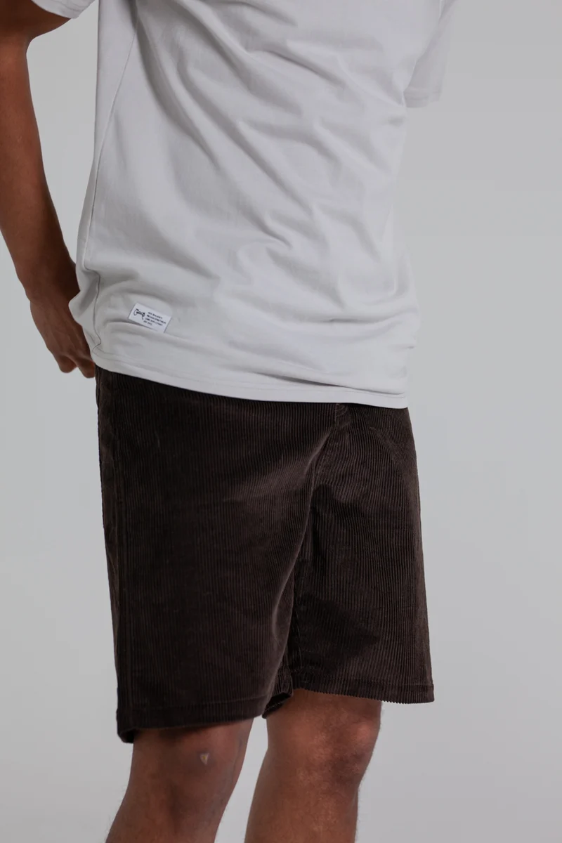 CRATE CORDUROY DRIP JORTS BROWN - Image 2