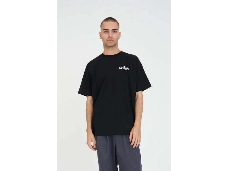 HUFFER BLACK TEE ETCHING BLACK - Image 2