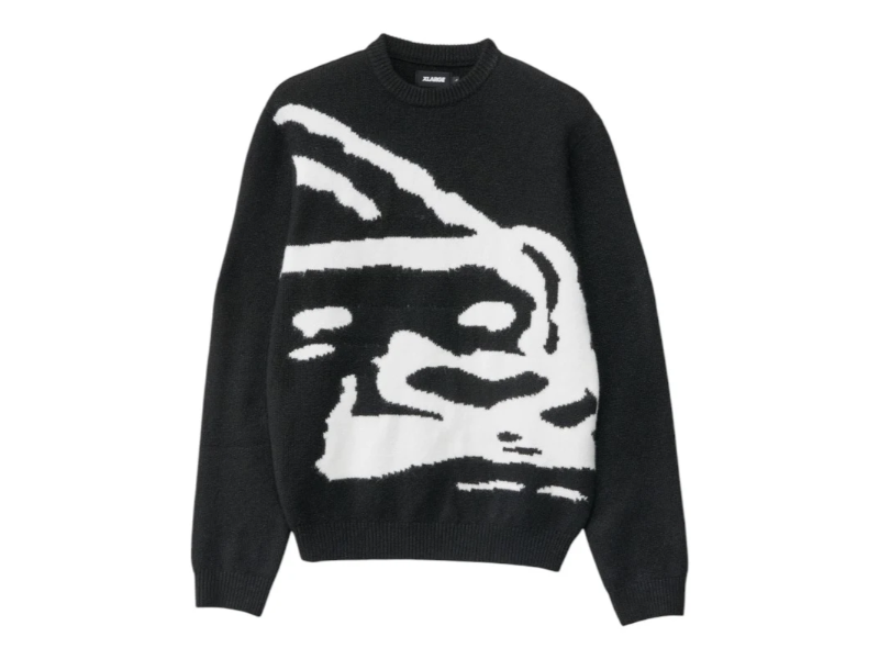 XLARGE GORILLA KNIT SWEATER BLACK - Image 3