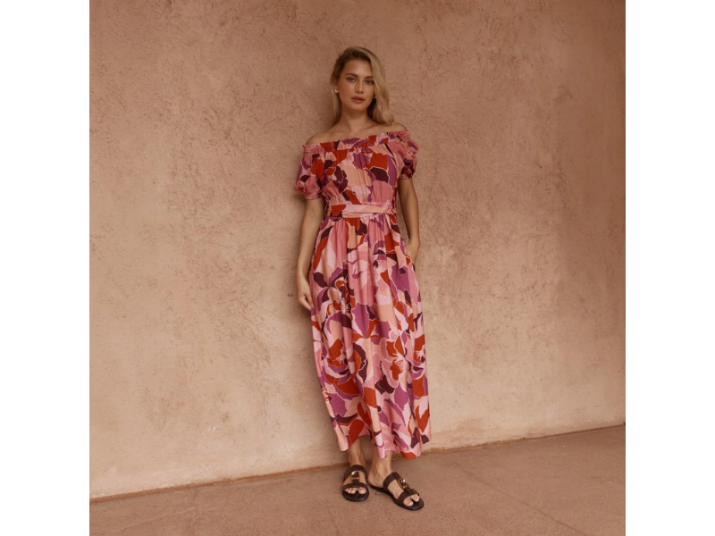 SASS JO OFF SHOULDER DRESS