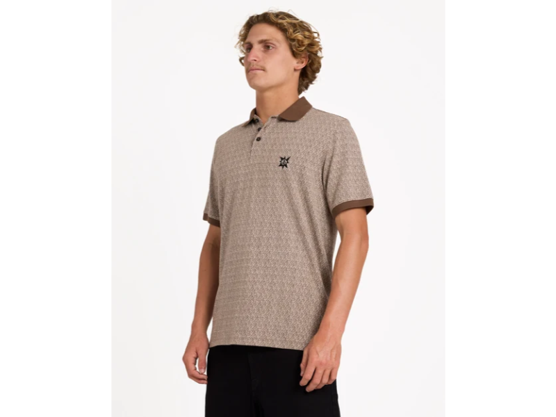 VOLCOM STONELORD POLO BROWN STONE - Image 2