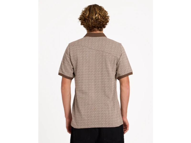 VOLCOM STONELORD POLO BROWN STONE - Image 3