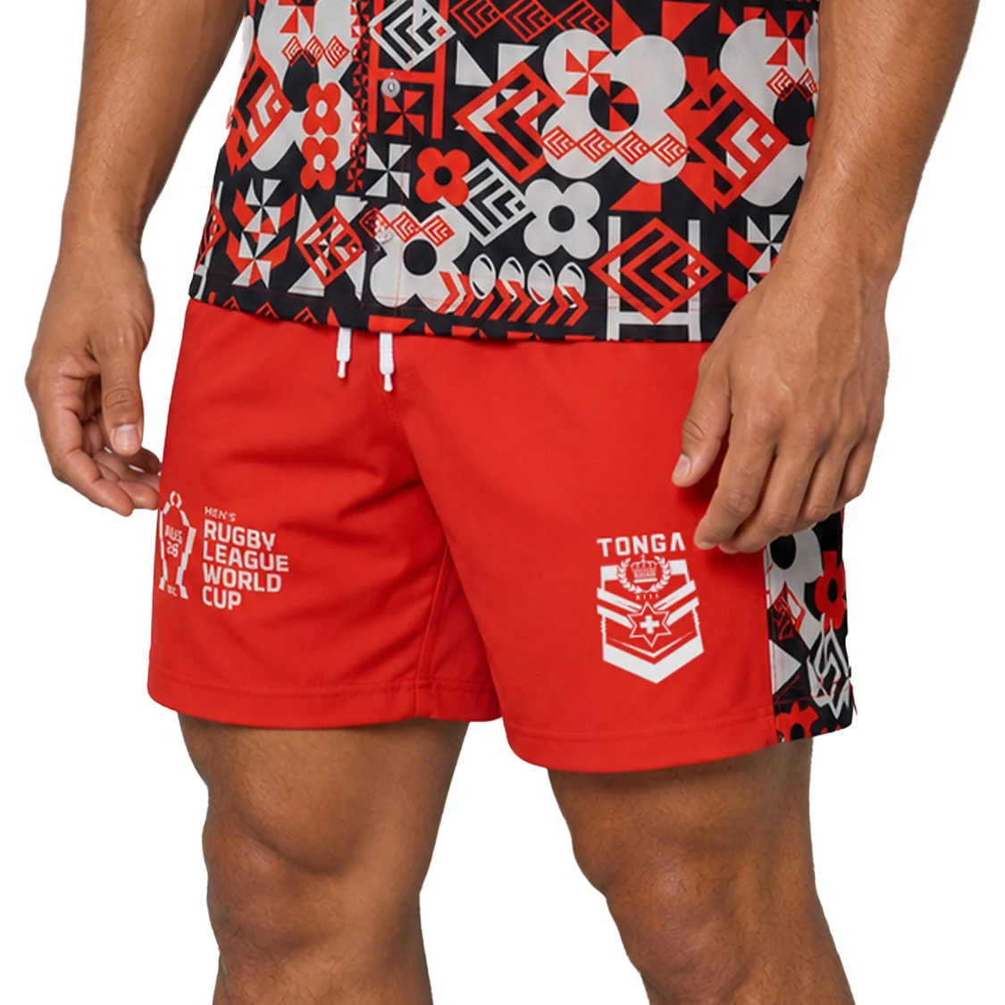 ASHTABULA RLWC26 TONGA VOLLEY SHORTS RED - Image 2
