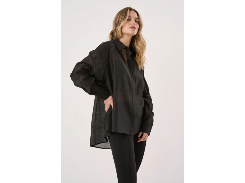 SASS VAL OVERSIZED SHIRT BLACK