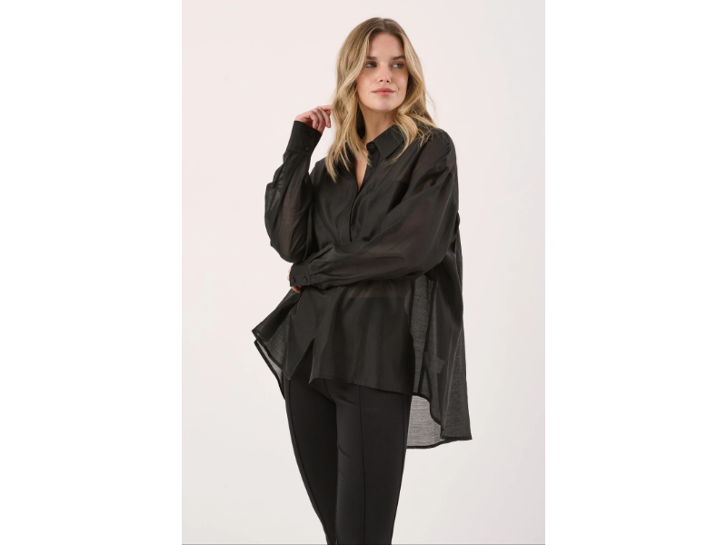 SASS VAL OVERSIZED SHIRT BLACK - Image 3