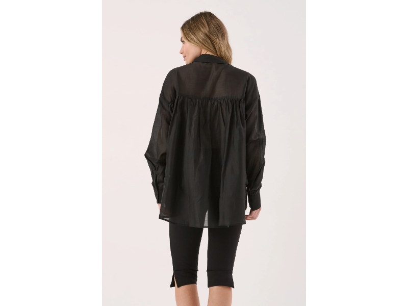 SASS VAL OVERSIZED SHIRT BLACK - Image 4