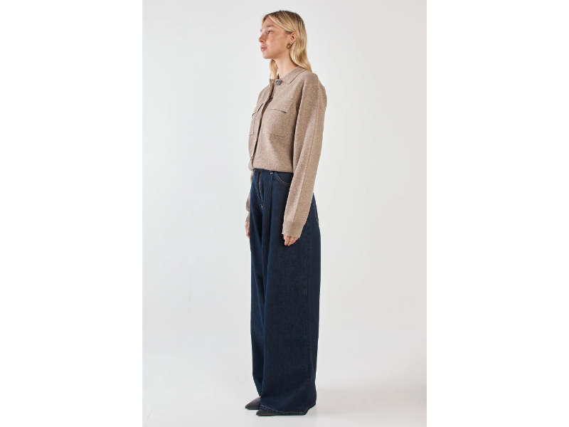 SASS HOLLIANN KNIT JACKET MUSHROOM - Image 2