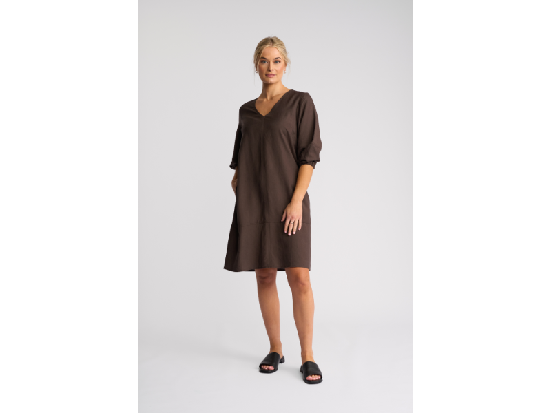 VASSALLI NEWMAN DRESS CHOCOLATE