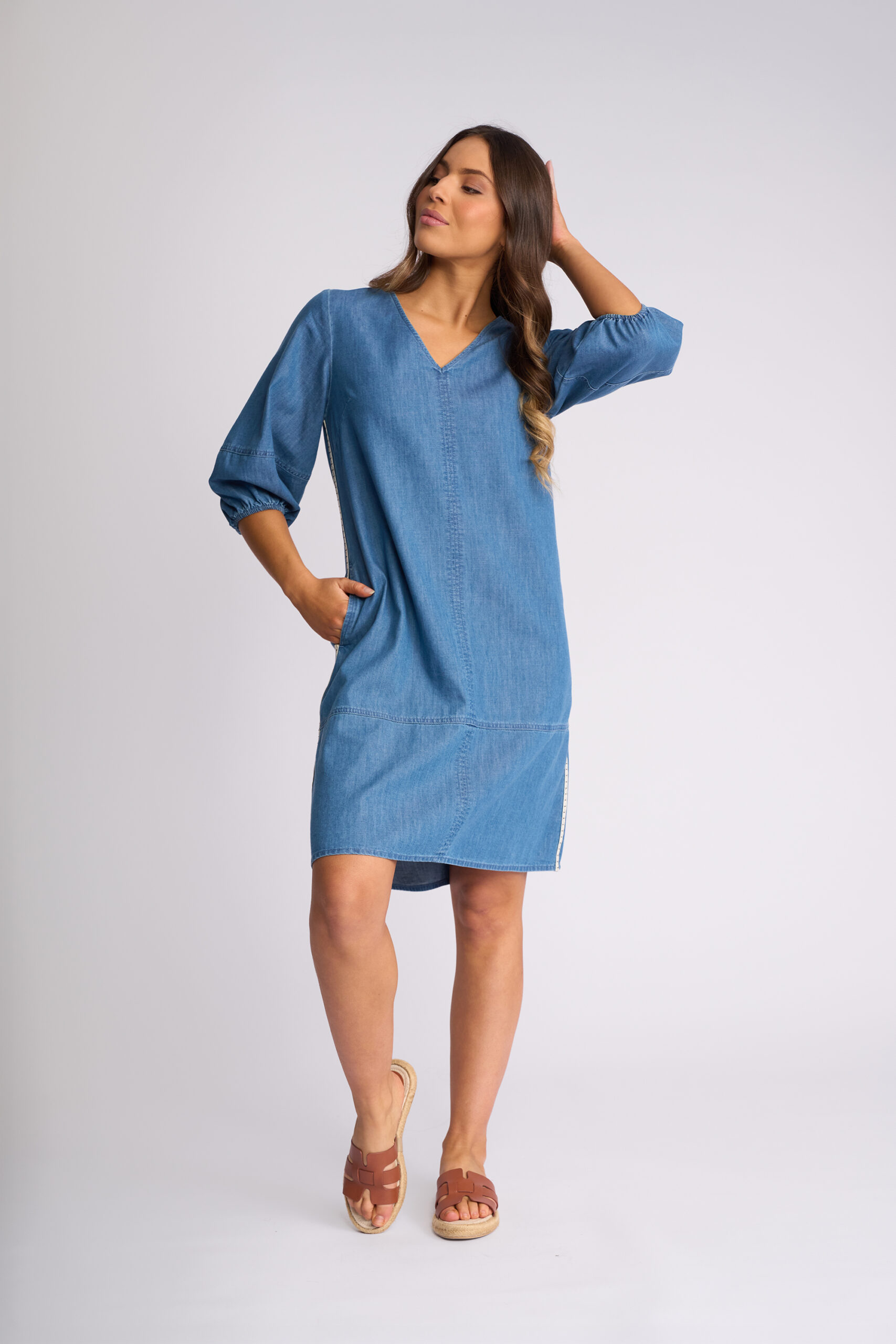 VASSALLI NEVADA DRESS SURF BLUE
